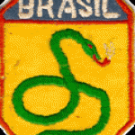 Feb adotou como lema "A cobra está fumando", em resposta àqueles que consideravam ser mais fácil uma cobra fumar do que o Brasil entrar na guerra - Foto: Reprodução | Internet