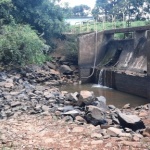 Rio Jundiá enfrenta falta de água e barragem da Casan é monitorada (Foto: Nelcir Dall'Agnol/WH Comunicações)