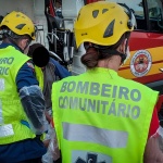 Por conta dos ferimentos sofridos, o homem precisou de atendimento do corpo de Bombeiros de São Miguel do Oeste. (Foto: Marcos Lewe / Rádio 103 FM)