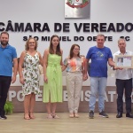 Familia de Leonora Dossena Agostini recebeu homenagem de Carlos Agostini / Foto: Ascom