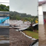 Chuvas causaram danos no Oeste de Santa Catarina (Foto: Divulgação, CBMSC)