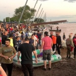 Foto: Base de apoio e resgate às vítimas da enchente em Porto Alegre (Foto: Divulgação)