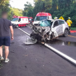 Acidente fatal na BR-282, em Nova Itaberaba (Foto: Divulgação)