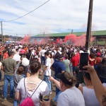 Encerramento da romaria com o envio e a distribuição das sementes. Fotos: Inácio Rohden