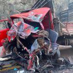 Grave acidente aconteceu na tarde desta terça-feira, na BR-282 (Fotos: Corpo de Bombeiros)