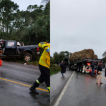 Acidente grave na BR-470 deixa uma pessoa morta | Imagem: PRF