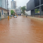 Em Xanxerê, houve alagamentos pontuais em diferentes pontos da cidade (Fotos: Defesa Civil)