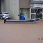 Imagem da Travessa Rio Branco com a Avenida Anita Garibaldi em 14/07/2015. Foto cedida por Ervino Alcides Dahmer