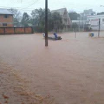 Imagem da Travessa Rio Branco com a Avenida Anita Garibaldi em 14/07/2015. Foto cedida por Ervino Alcides Dahmer
