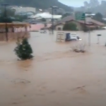 R. Pref. Albino Cerutti Cella e Av. Santos Dumont no dia 14 de julho de 2015
