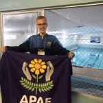 Victor Keller disputou o revezamento 4x100 e a natação. Foto: Divulgação/APAE de Maravilha