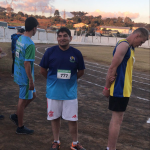Rodrigo Werle foi para a pista na corrida 200 metros. Foto: Divulgação/APAE de Maravilha