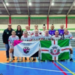 Futsal Feminino de São Miguel do Oeste classificou-se em 1º lugar / Foto: Ascom Prefeitura de SMOeste