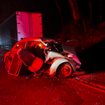 Idoso de 73 anos dirigia o Fusca (Fotos: PMRv)