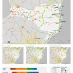 Mapa mostra situação das rodovias em SC (Imagem: CNT, Divulgação)