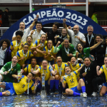 Seleção Brasileira foi campeã da Copa América Feminina de Futsal 2023. Divulgação/CONMEBOL