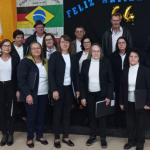 Coral Alegria de Cantar, de Pinhalzinho. Foto: Divulgação/Centro Cultural 25 de Julho de Maravilha