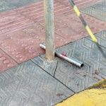 Barra de Ferro utilizada nas agressões / Foto: Marcos de Lima / WH Comunicações 