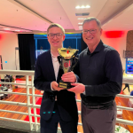 Antônio Hübner Delevati recebeu a premiação pelo título de campeão gaúcho de kart na categoria F4 Graduados em 2025 / Foto: Arquivo Pessoal