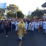 Procissão com 5 estações após a missa. Fotos: Inácio Rohden