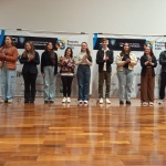 Alunos participantes do concurso de oratória. Foto: Inácio Rohden