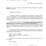 Ofício convida para a reunião. Imagem: Divulgação