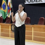 Luciane Matos ministrou um workshop sobre oratória. Foto: Divulgação/JCI Maravilha