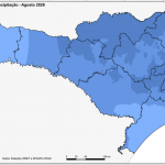 Anomalias de precipitação em julho de 2026 em Santa Catarina. Dados: Epagri/Ciram, SDC/SC e INMET. 
