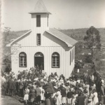 Segundo templo da Congregação em Maravilha durante a Conferência Pastoral - RS, SC e PR. Foto: Arquivo Congregação.
