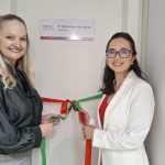 PGJ Vanessa Wendhausen Cavallazzi e Promotora de Justiça Raquel Marramon da Silveira na instalação da 3ª PJ de Maravilha. Foto: Divulgação/MPSC