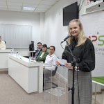 PGJ Vanessa Wendhausen Cavallazzi - Instalação da 3ª PJ de Maravilha. Foto: Divulgação/MPSC