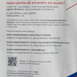 Cartaz afixado no local onde funcionava a agência de Maravilha. Foto: Tamara Finardi/ WH Comunicações/ Líder