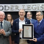 Entrega de homenagem a Elson Pedrinho Appelt, presidente do Hospital São José. Foto: Tamara Finardi/ WH Comunicações/ Líder