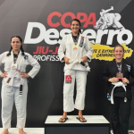 Mais do que uma medalha, o título de campeã em sua primeira competição representa um incentivo para evoluir constantemente. Foto: Arquivo pessoal