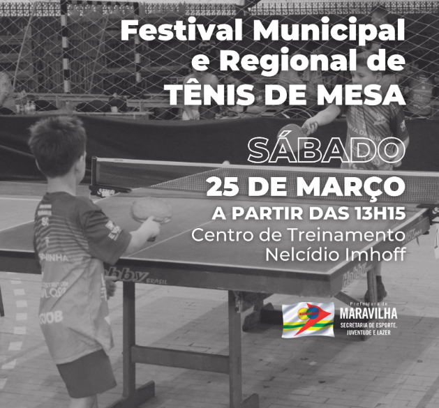 Festival de Tênis acontecerá ainda neste mês, Secretaria Municipal de  Esportes e Lazer