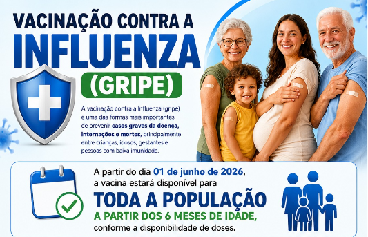 Vacina contra a gripe está disponível para toda a população em Descanso