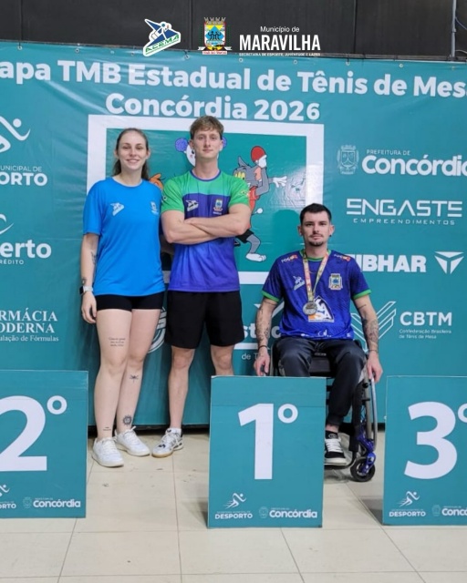 Tênis de Mesa de Maravilha conquista bons resultados em competição Estadual e no Circuito Oeste
