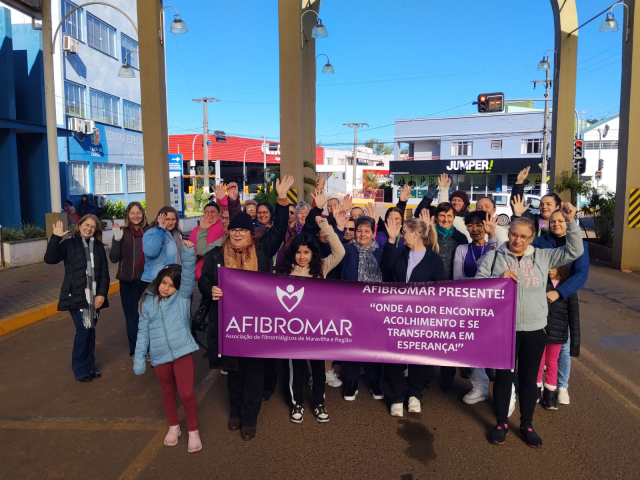 Afibromar realiza ato de conscientização pelo Dia Mundial da Fibromialgia em Maravilha