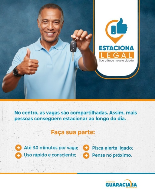 Projeto “Estaciona Legal” vai entrar em vigor no Município de Guaraciaba